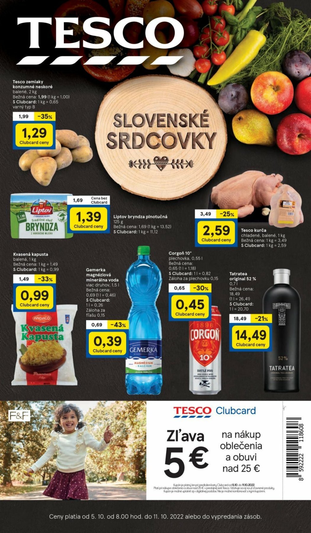 Tesco leták – strana 1