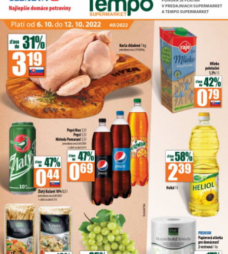 COOP Jednota  leták od 06. 10. 2022 do 12. 10. 202