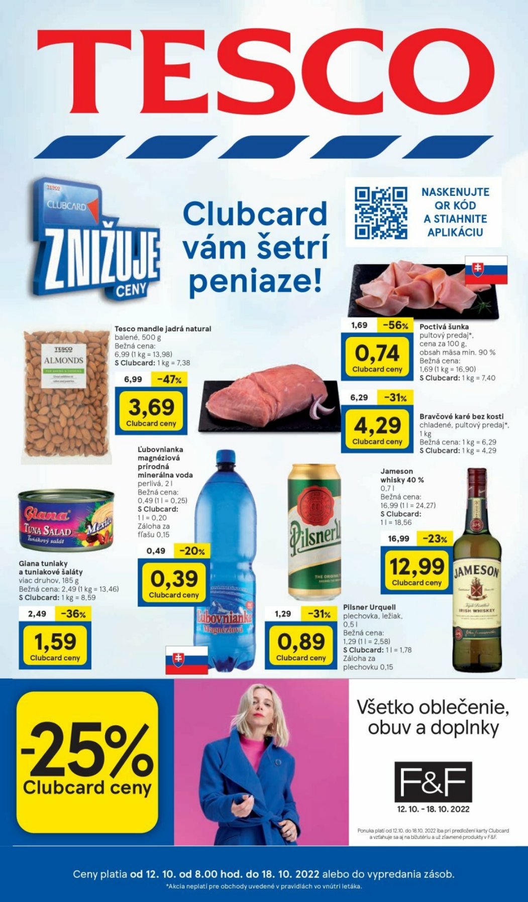 Tesco leták – strana 1