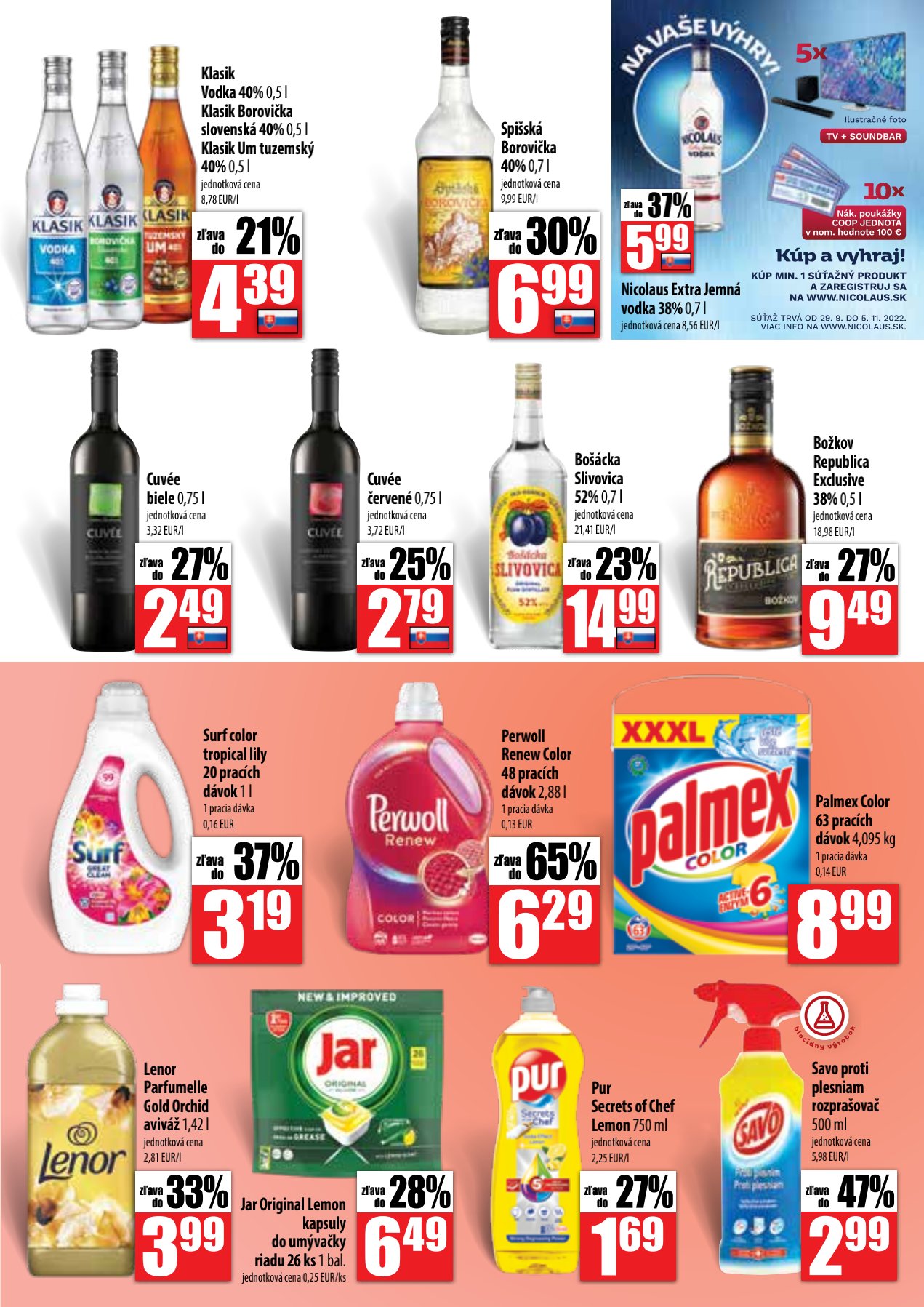 COOP Jednota  SUPERMARKET leták – strana 9