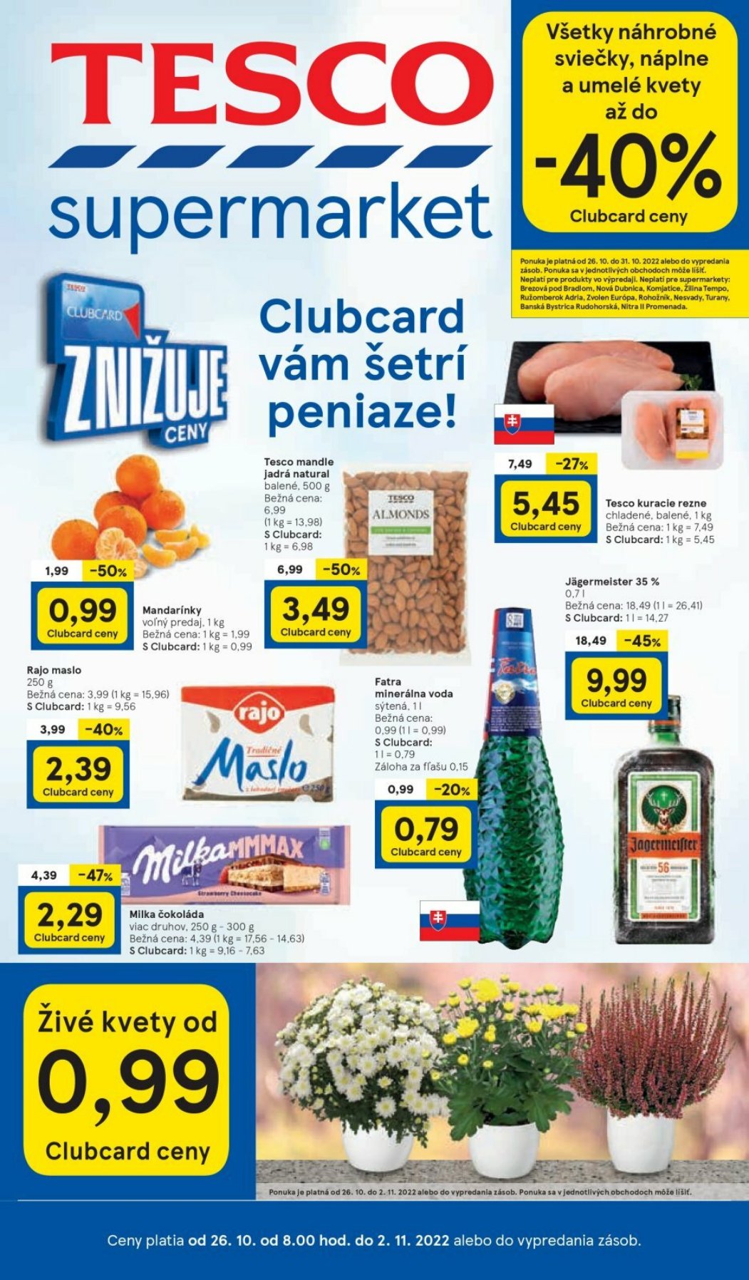 Tesco leták – strana 1