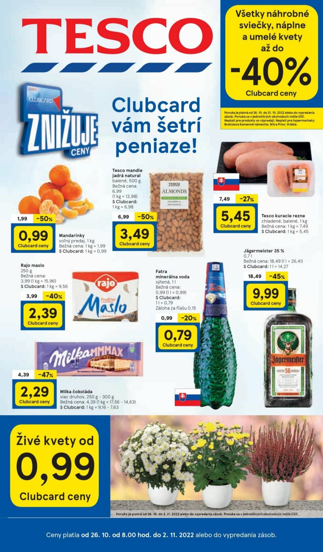Tesco leták – strana 1