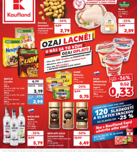 Kaufland leták od 27.10.2022 do 02.11.2022