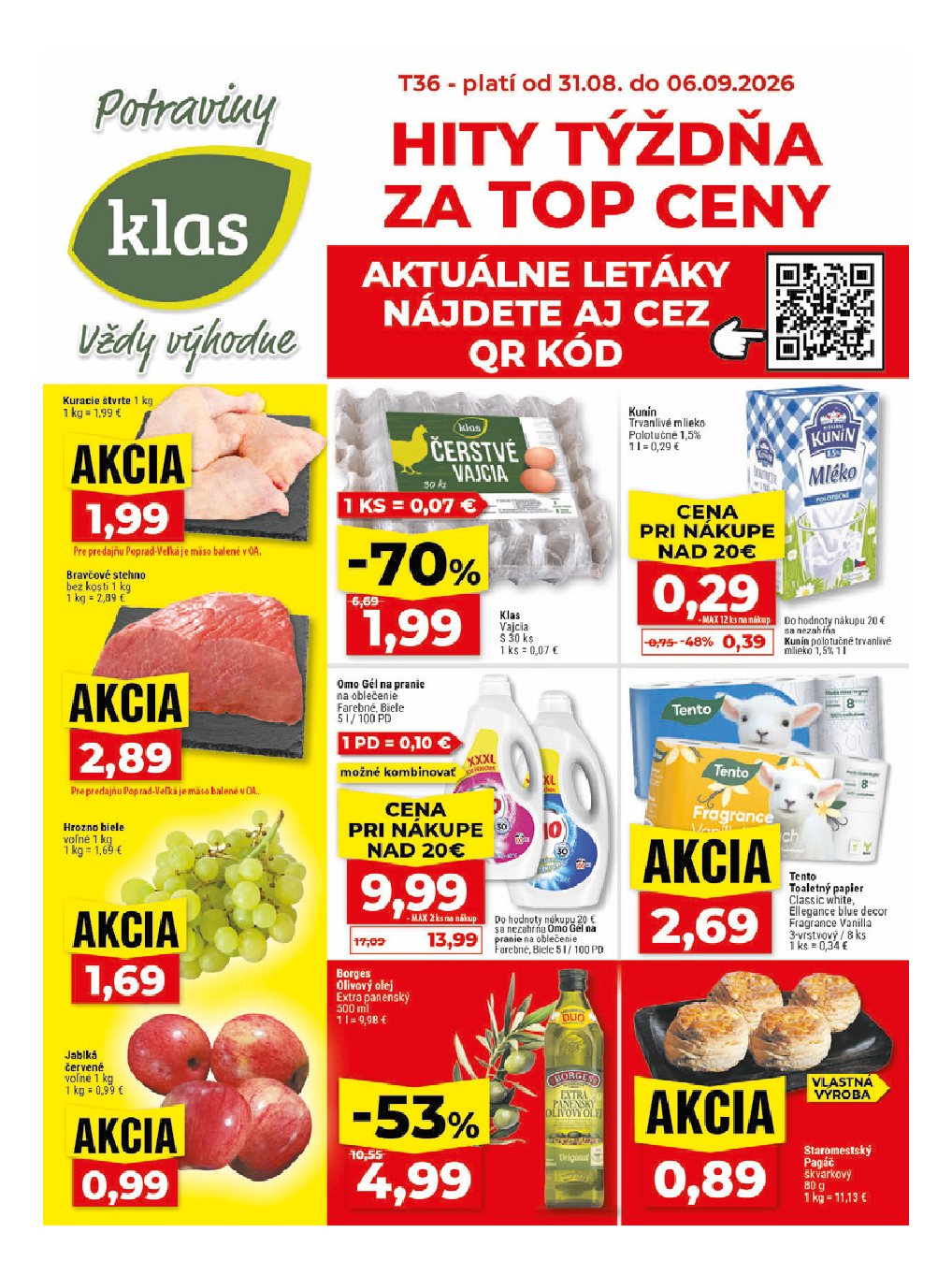 Klas aktuálny leták