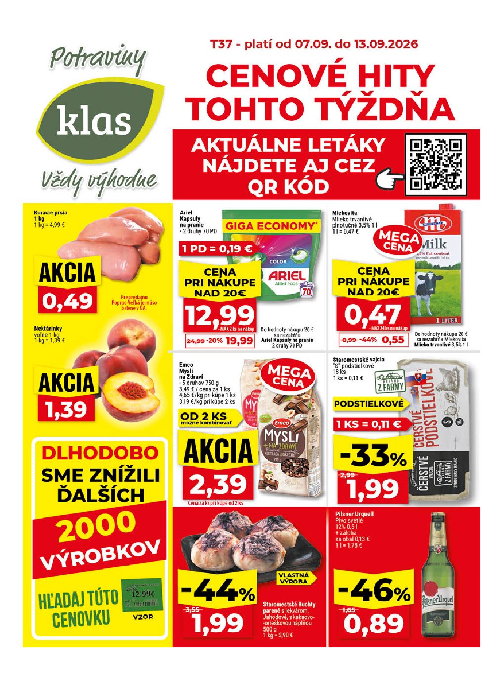 Klas aktuálny leták