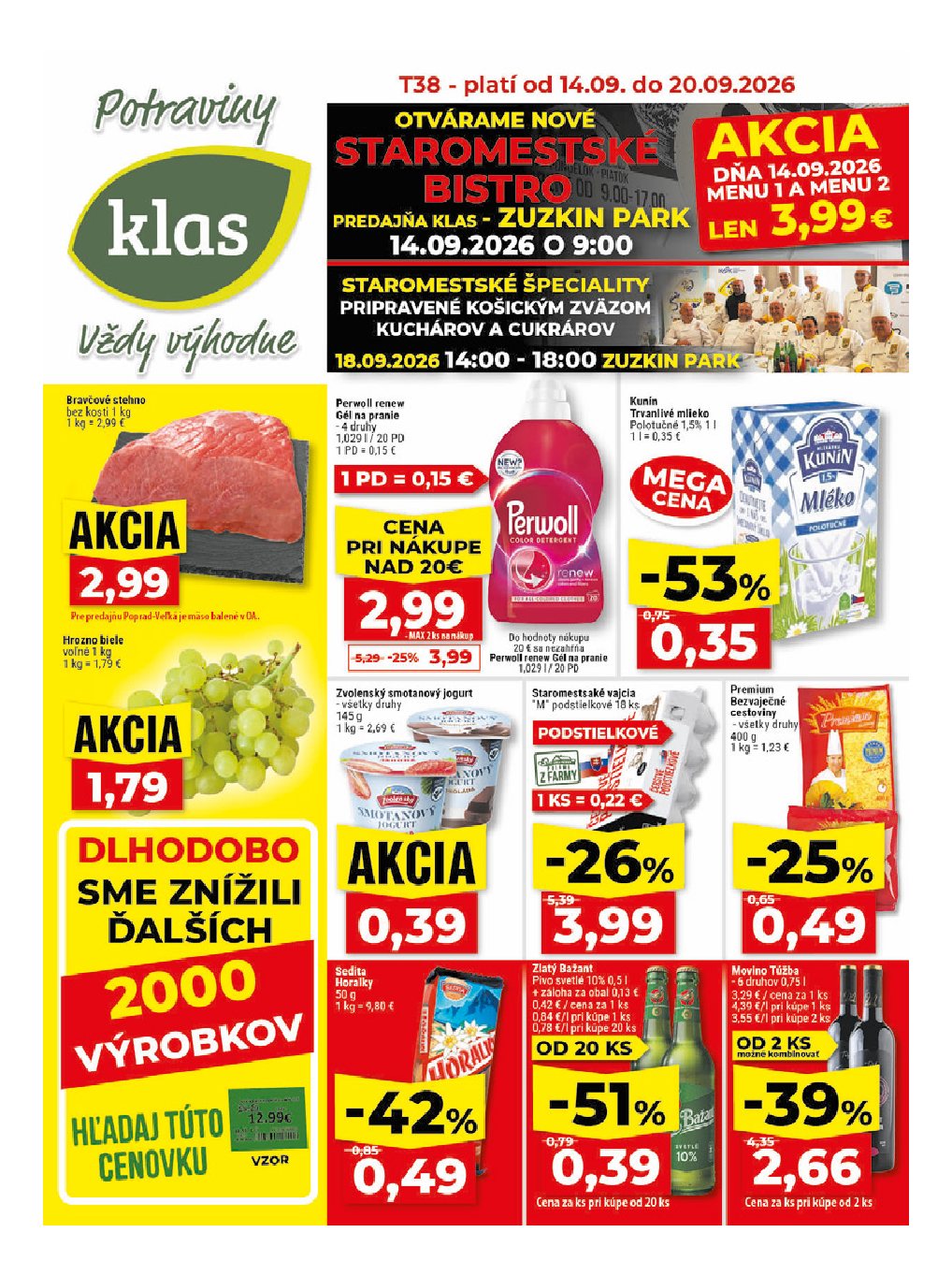 Klas aktuálny leták
