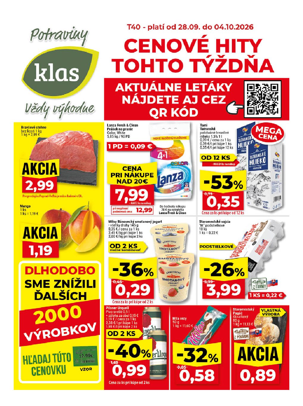 Klas aktuálny leták