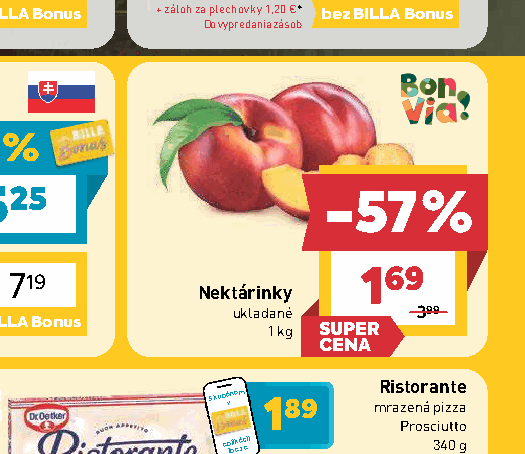 Nektárinky ukladané