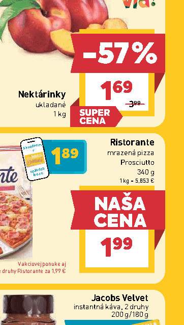 Ristorante mrazená pizza Prosciutto