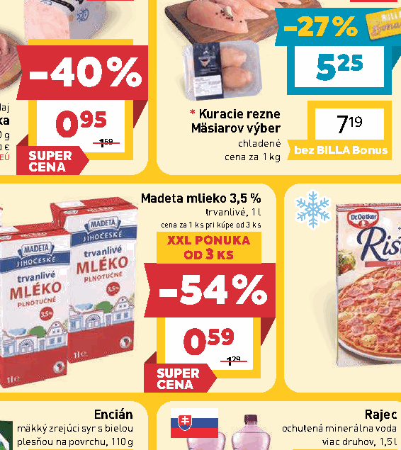 Madeta mlieko 3,5 % trvanlivé, 1 l