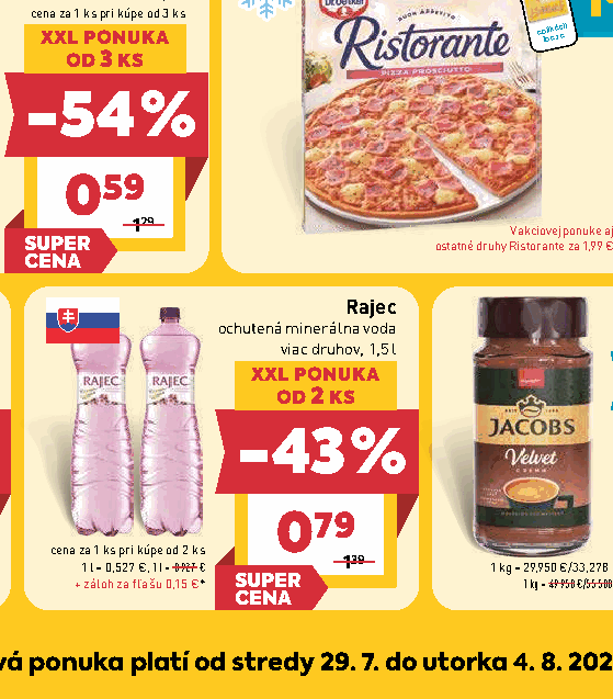 Rajec ochutená minerálna voda viac druhov, 1,5 l