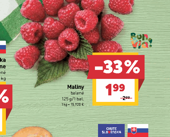 Maliny balené
