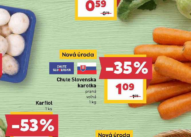 Chute Slovenska karotka praná voľná