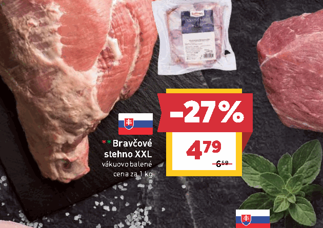 Bravčové stehno XXL vákuovo balené