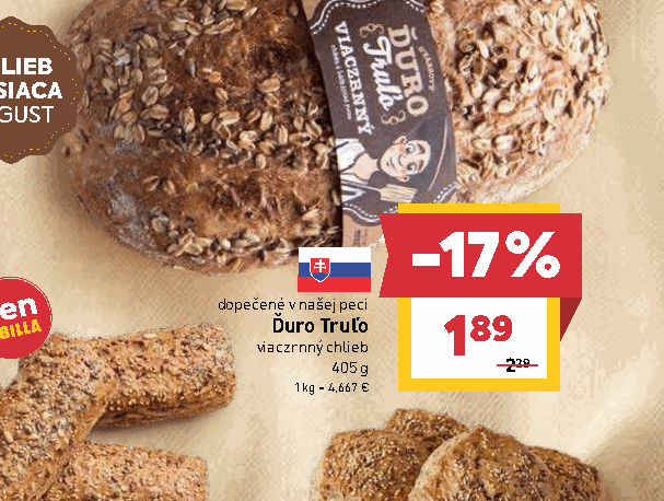 Ďuro Truľo viaczrnný chlieb