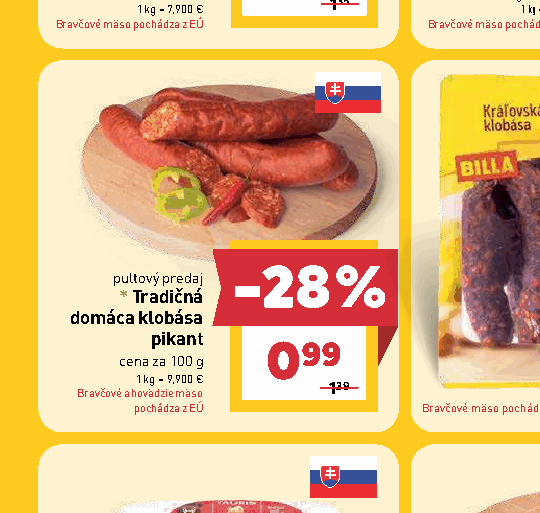 Tradičná domáca klobása pikant