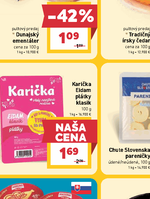 Karička Eidam plátky klasik