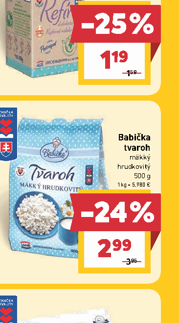 Babička tvaroh mäkký hrudkovitý