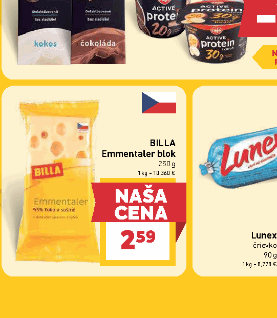 BILLA Emmentaler blok