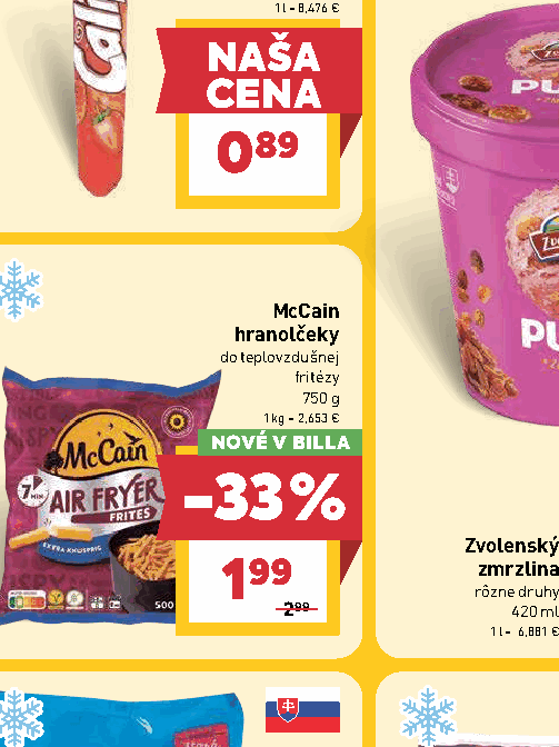 McCain hranolčeky do teplovzdušnej fritézy