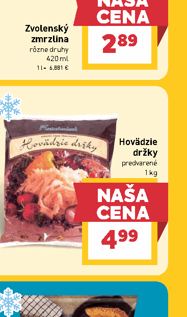 Hovädzie držky predvarené