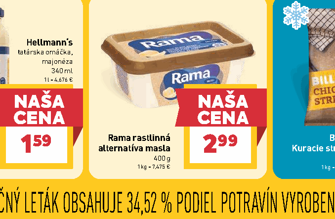 Rama rastlinná alternatíva masla