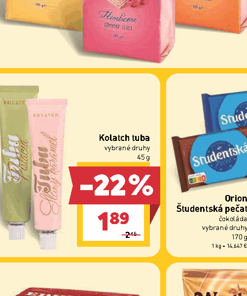 Kolatch tuba vybrané druhy