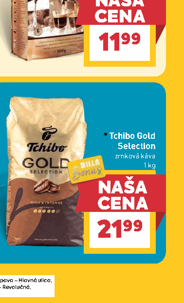 Tchibo Gold Selection zrnková káva