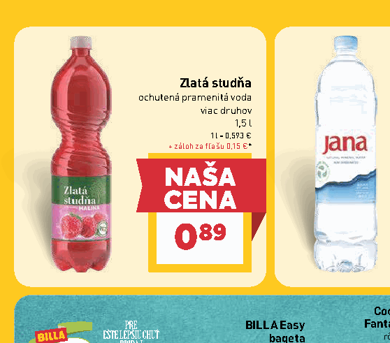 Zlatá studňa ochutená pramenitá voda viac druhov