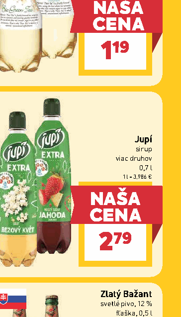 Jupí sirup viac druhov