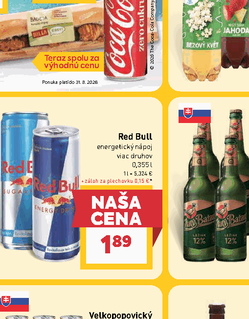 Red Bull energetický nápoj viac druhov