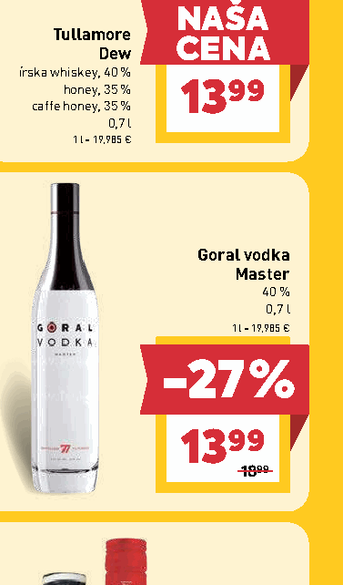 Goral vodka Master 40 %
