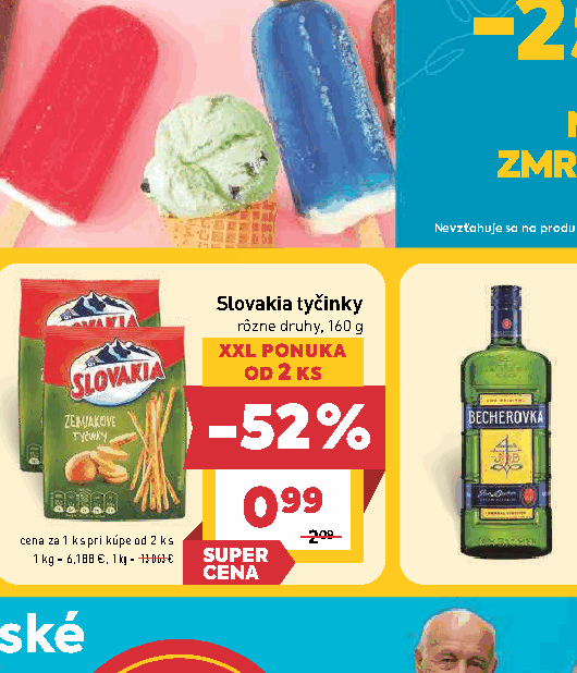 Slovakia tyčinky rôzne druhy, 160 g