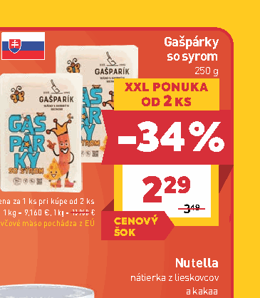 Gašpárky so syrom