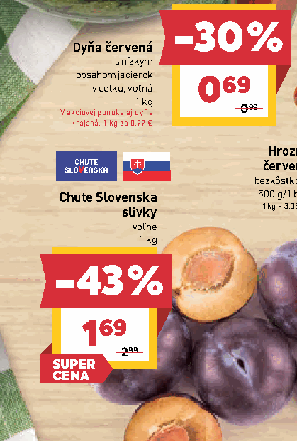 Chute Slovenska slivky voľné