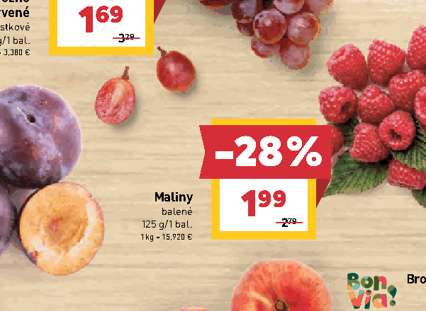 Maliny balené