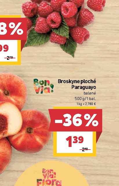 Broskyne ploché Paraguayo balené