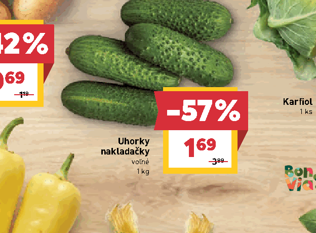 Uhorky nakladačky voľné