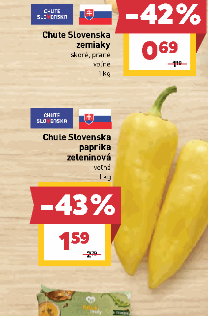Chute Slovenska paprika zeleninová voľná