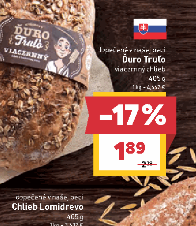 Ďuro Truľo viaczrnný chlieb