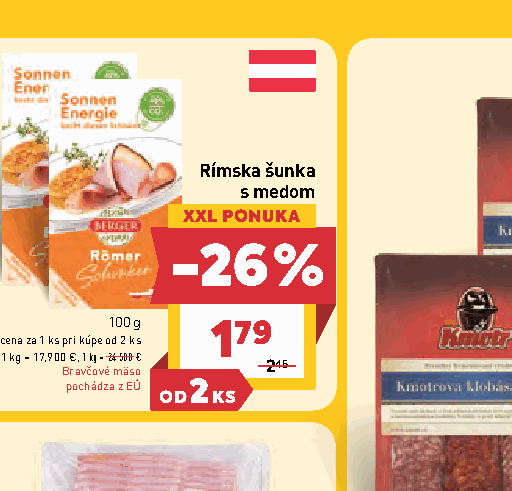 Rímska šunka s medom