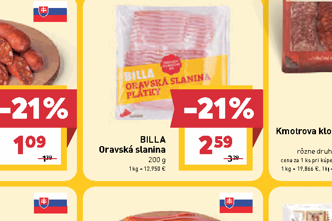 BILLA Oravská slanina