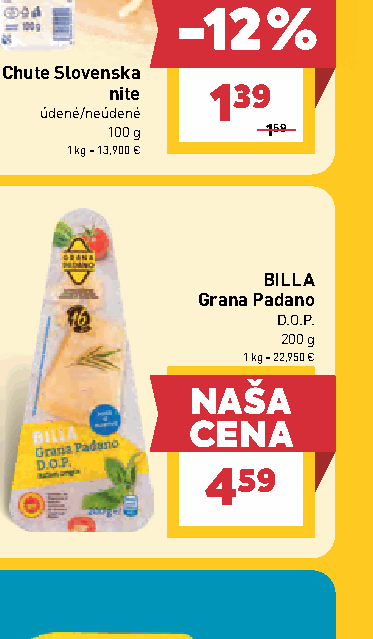 BILLA Grana Padano D.O.P.