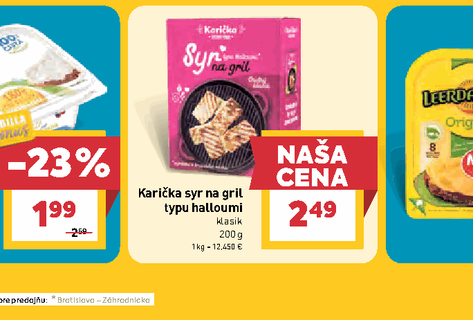 Karička syr na gril typu halloumi klasik