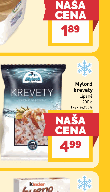 Mylord krevety lúpané