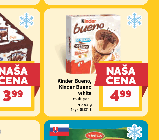 Kinder Bueno, Kinder Bueno white multipack
