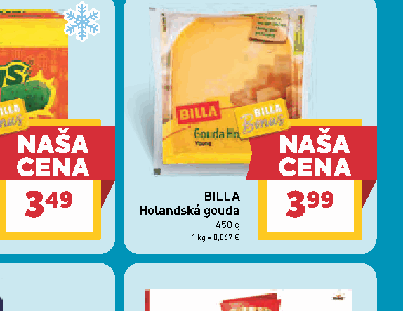 BILLA Holandská gouda