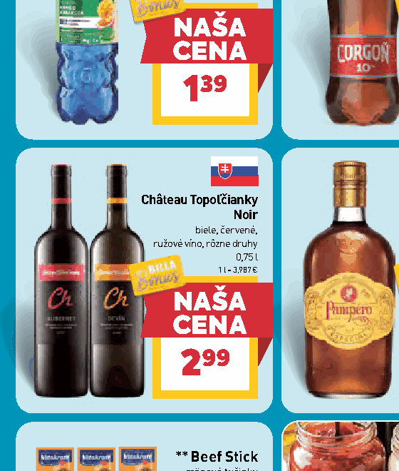 Château Topoľčianky Noir biele, červené, ružové víno, rôzne druhy