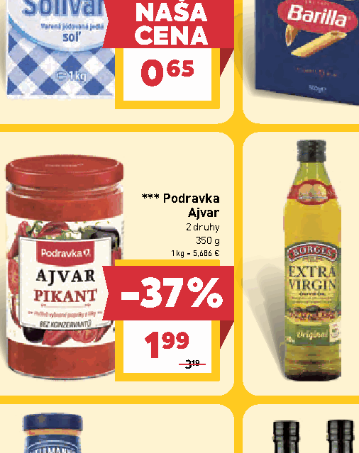Podravka Ajvar 2 druhy