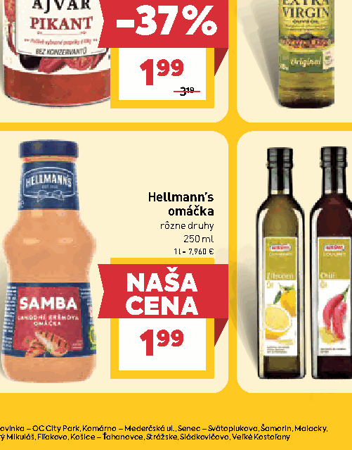 Hellmann’s omáčka rôzne druhy
